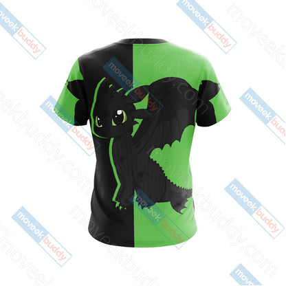 How To Train Your Dragon - Toothless Unisex 3D T-shirt   