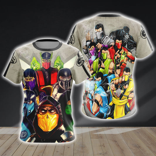 Mortal Kombat Ninja Unisex 3D T-shirt   