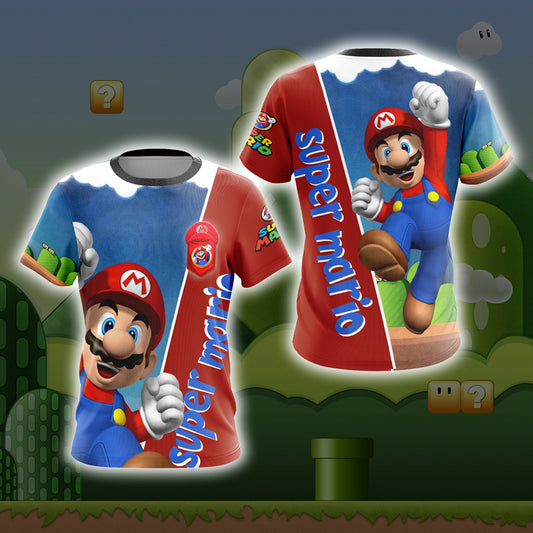 Mario Bros Unisex 3D T-shirt   
