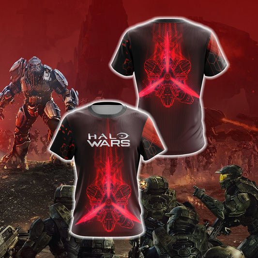 Halo Wars 2 Banished Logo Unisex 3D T-shirt   