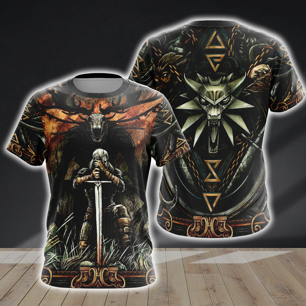 Witcher Symbol Unisex 3D T-shirt   