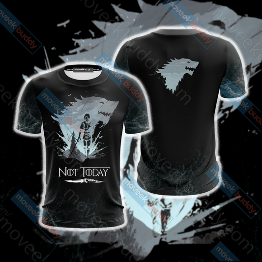 Game Of Thrones Not Today Unisex 3D T-shirt   