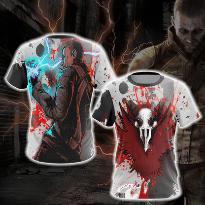 Infamous: Bad Karma Unisex 3D T-shirt   