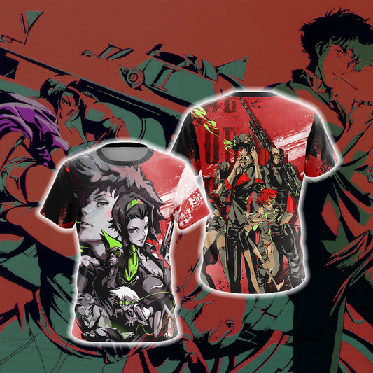 Cowboy Bebop - New Unisex 3D T-shirt   