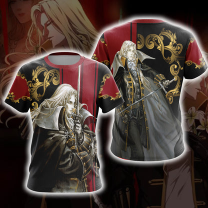 Castlevania - Alucard Unisex 3D T-shirt   