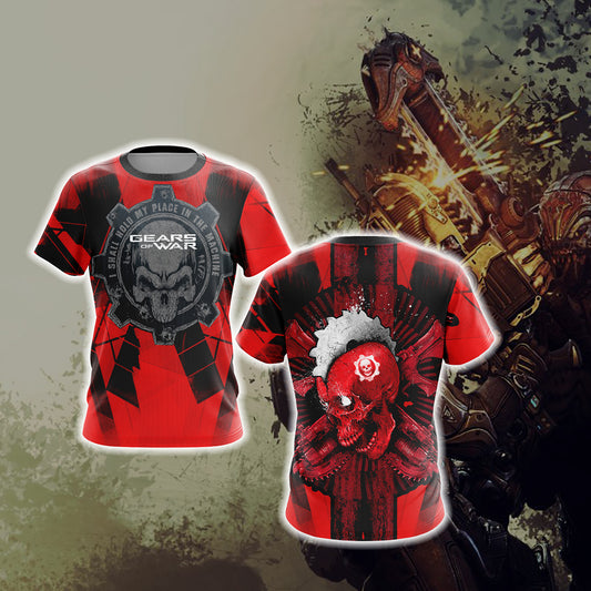 Gears Of War - I Shall Hold My Place In The Machine Unisex 3D T-shirt   
