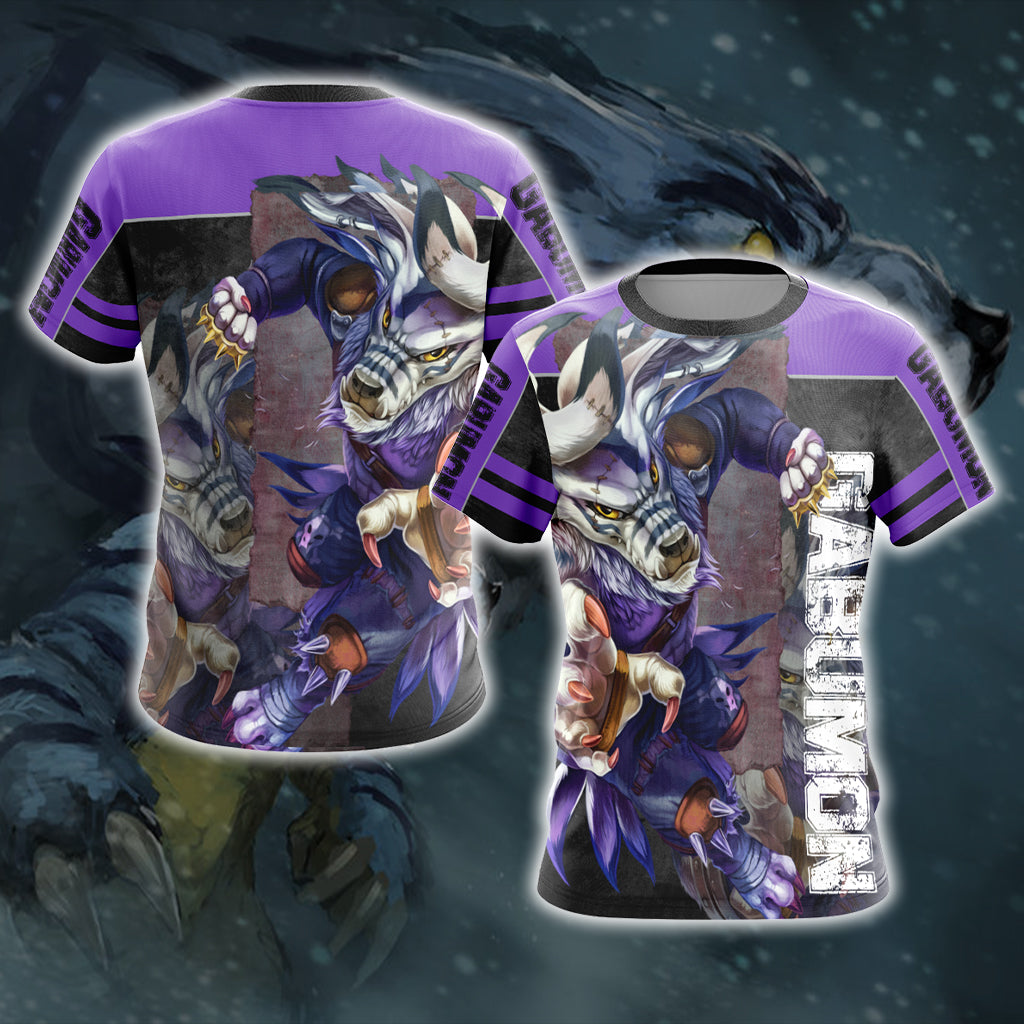 Digimon Gabumon Unisex 3D T-shirt T-shirt S 