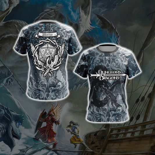Dungeons And Dragons - Warrior Crest Unisex 3D T-shirt   