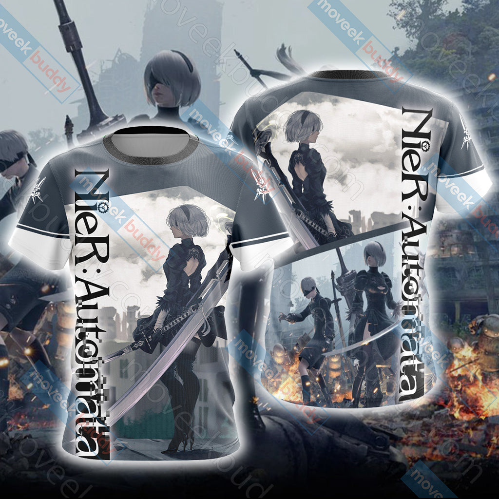 Nier Automata Unisex 3D T-shirt   