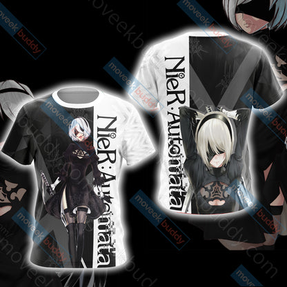 Nier Automata - 2B Unisex 3D T-shirt   