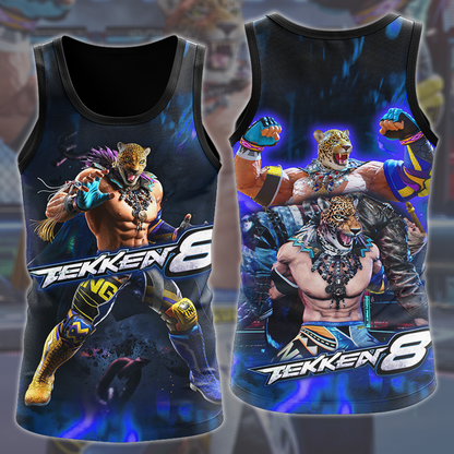 Tekken 8 King Video Game All Over Printed T-shirt Tank Top Zip Hoodie Pullover Hoodie Hawaiian Shirt Beach Shorts Joggers   