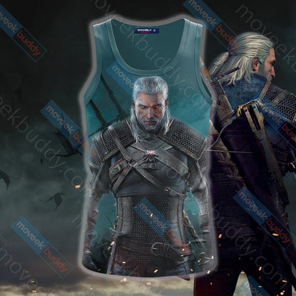 The Witcher: Wild Hunt Geralt of Rivia Unisex 3D T-shirt   