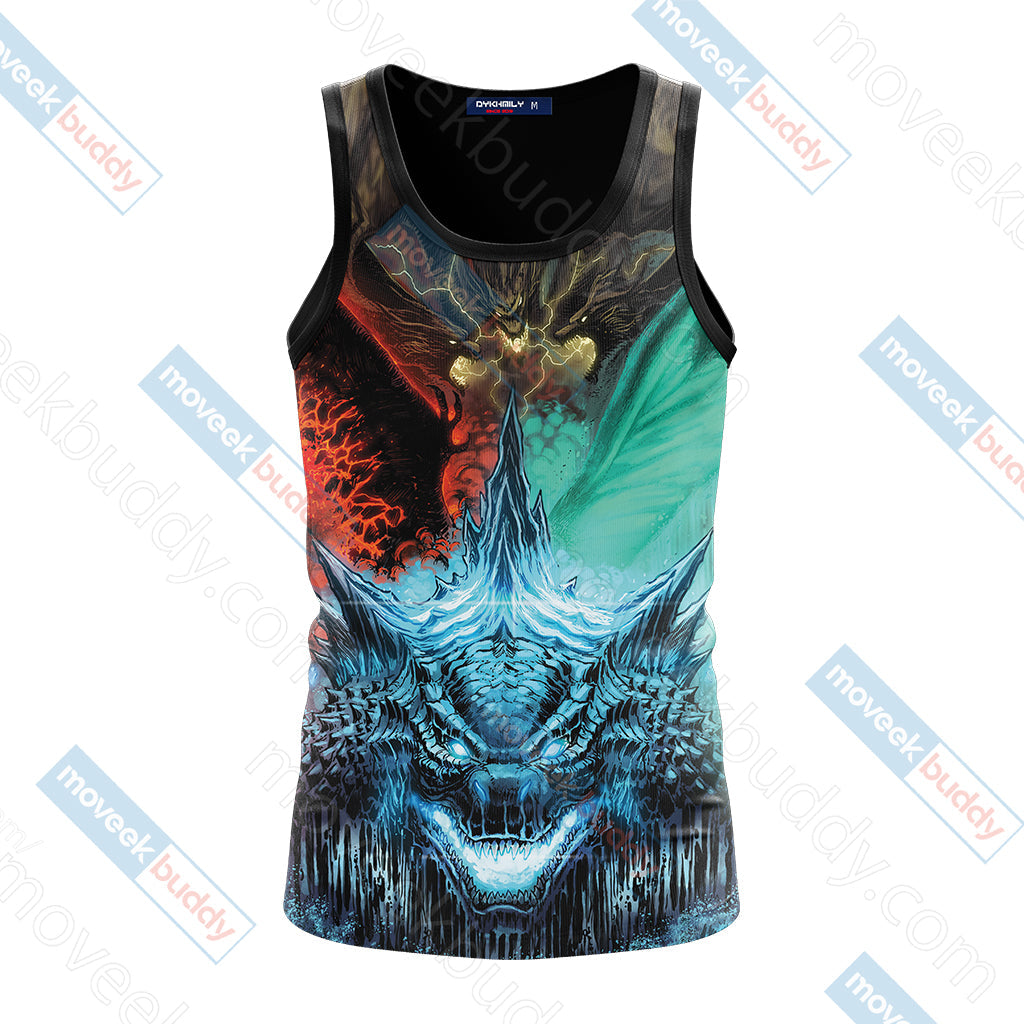 Godzilla King Of The Monsters New Unisex 3D T-shirt   