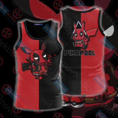 Pikachu And Deadpool Unisex 3D T-shirt Tank Top S 