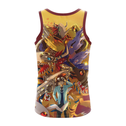 Digimon Greymon And Yagami Taichi New Unisex 3D T-shirt   