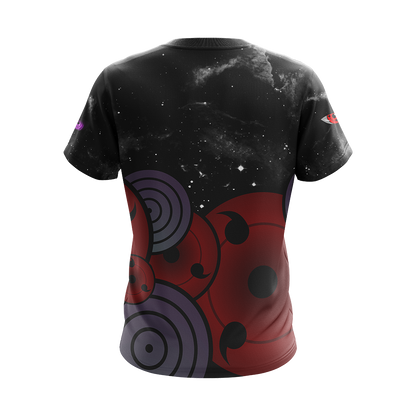 Naruto - Sharingan And Rinnegan Eyes Unisex 3D T-shirt   