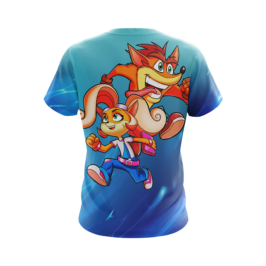 Crash Bandicoot - Crash and Coco Unisex 3D T-shirt   