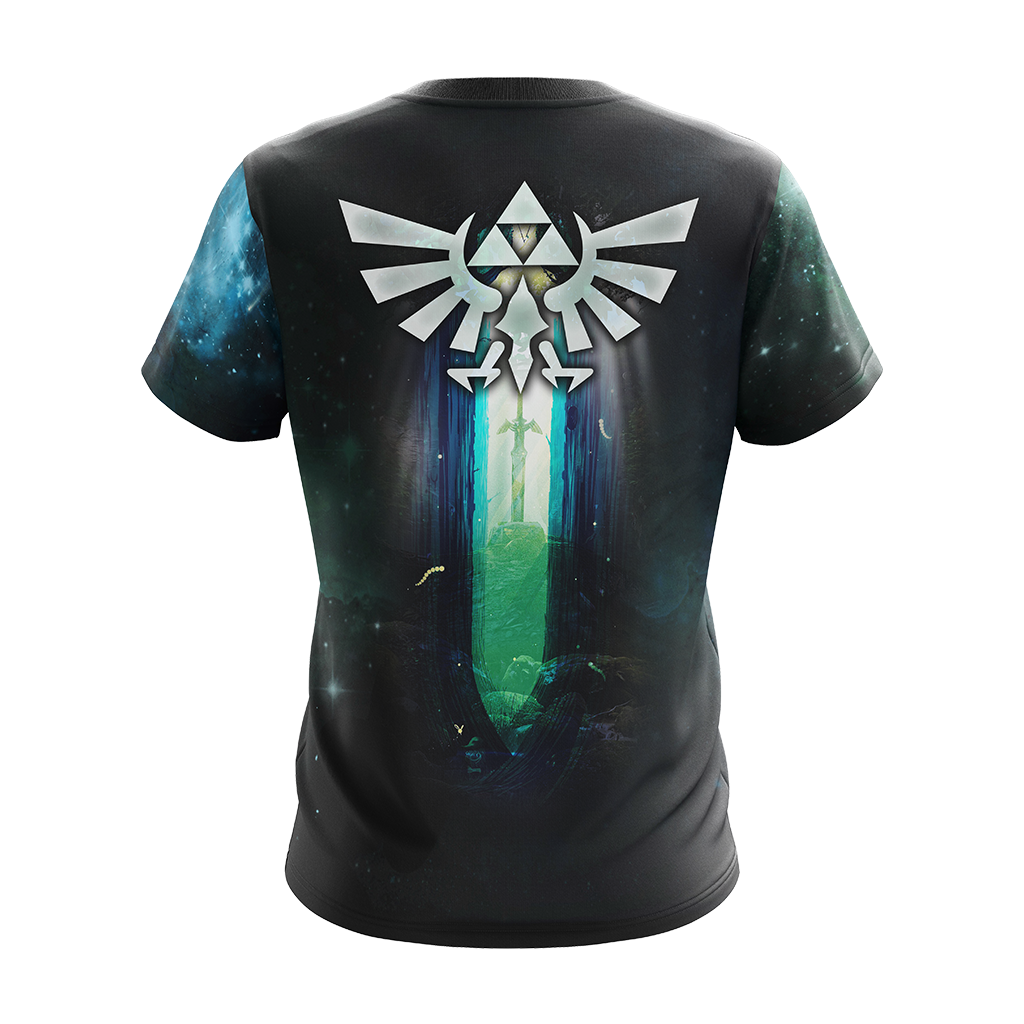 The Master Sword The legend of Zelda All Over Print T-shirt Zip Hoodie Pullover Hoodie   