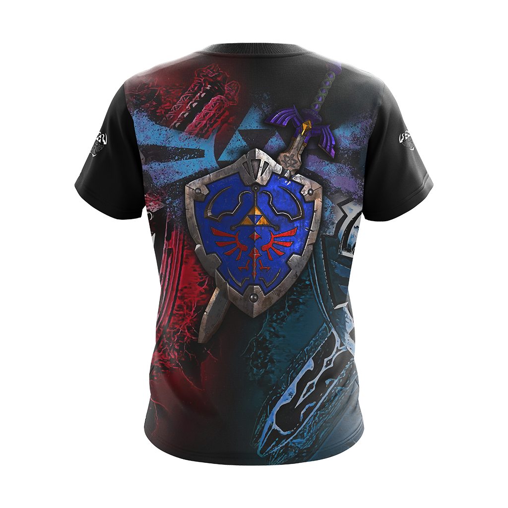 The Legend Of Zelda Unisex 3D T-shirt Zip Hoodie   