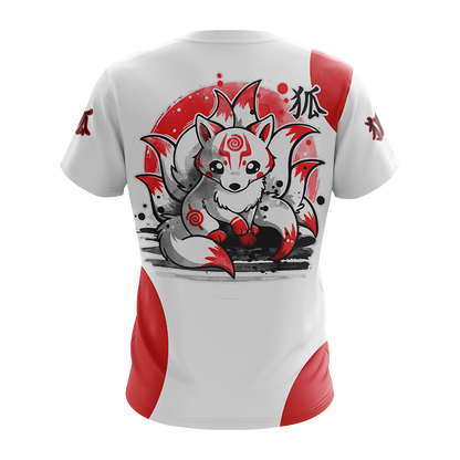 Ninetail Fox Spirit Unisex 3D T-shirt   