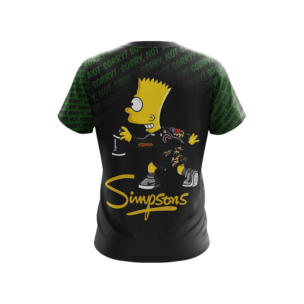 Bart The Simpsons Unisex 3D T-shirt   