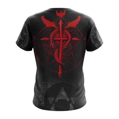 Fullmetal The Alchemist symbols Unisex 3D T-shirt   