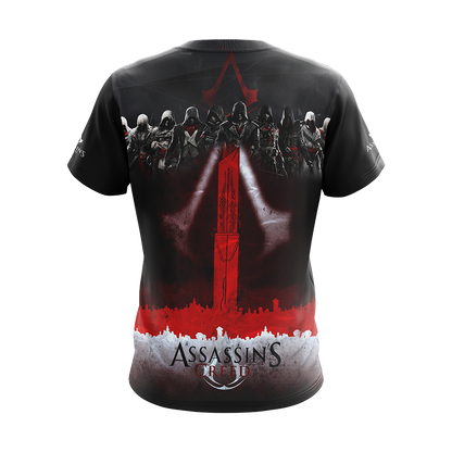 We work in the Dark to serve the Light Assassin's Creed All Over Print T-shirt Zip Hoodie Pullover Hoodie   