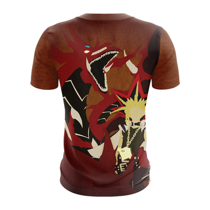 Yu-Gi-Oh! Yugi Muto And Slifer The Sky Dragon 3D T-shirt   