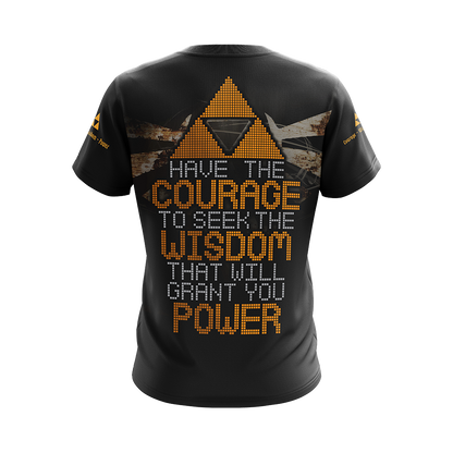The Legend Of Zelda - Have The Courage To Seek The Wisdom Unisex 3D T-shirt Zip Hoodie Pullover Hoodie   