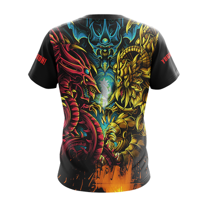 Yu-Gi-Oh! Egyptian Gods Dragons Unisex 3D T-shirt Zip Hoodie   