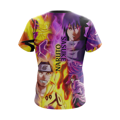 Naruto And Sasuke Unisex 3D T-shirt Zip Hoodie Pullover Hoodie   