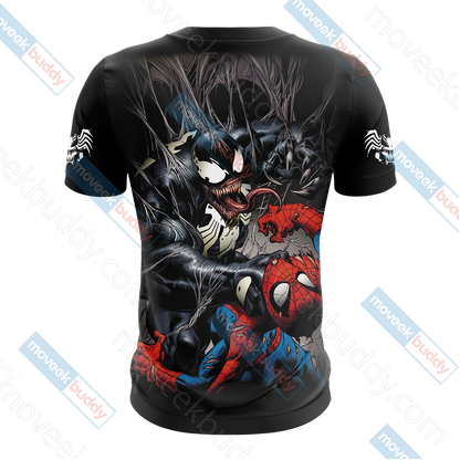 Spider-Man and Venom Unisex 3D T-shirt   