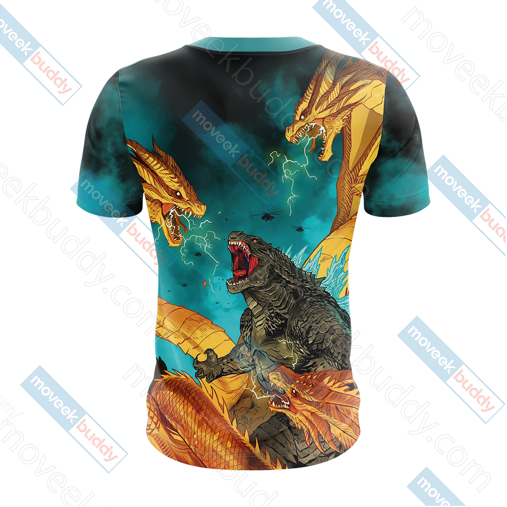 Godzilla King Of The Monsters New Look Unisex 3D T-shirt   