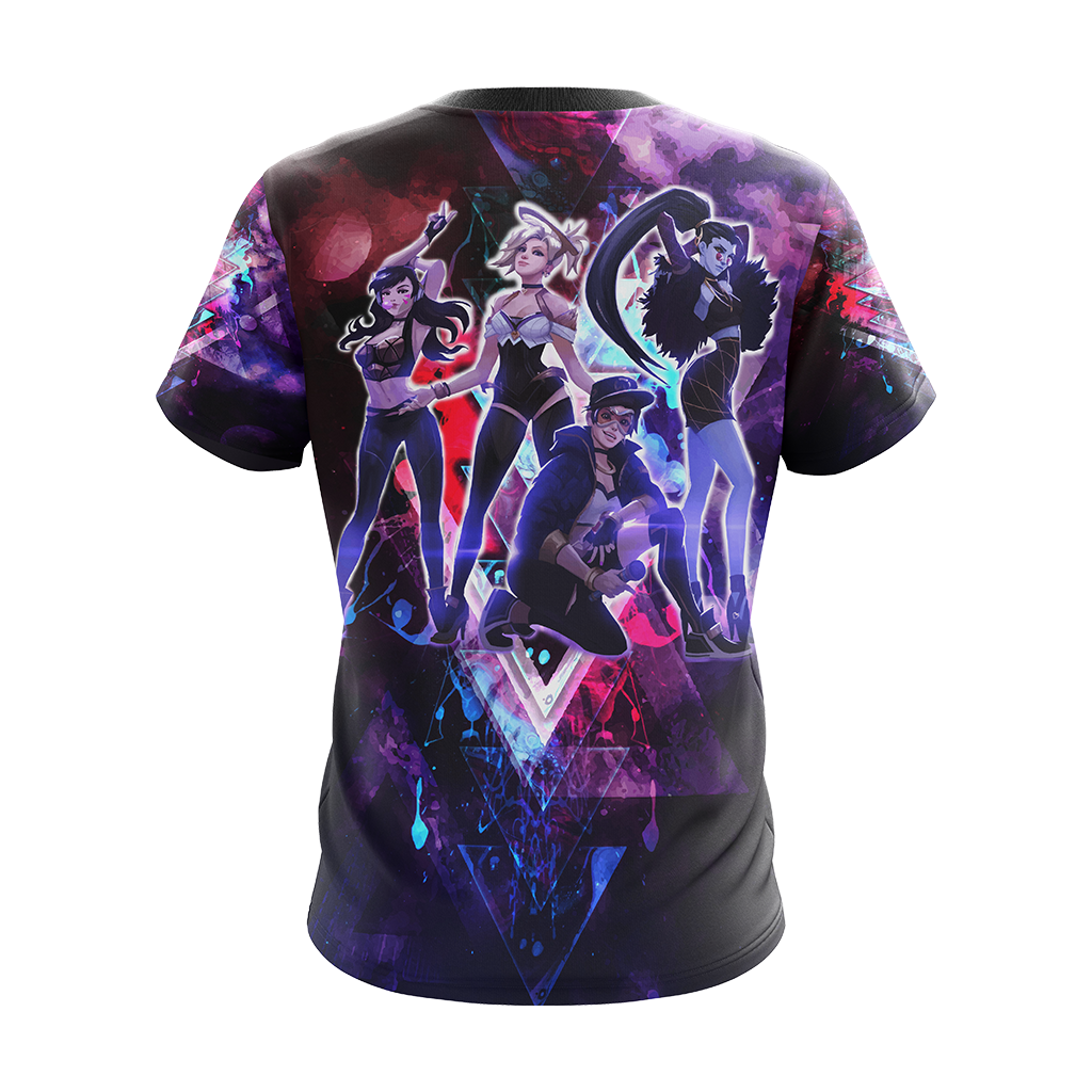 K/DA Band x Overwatch Female Characters Unisex 3D T-shirt   