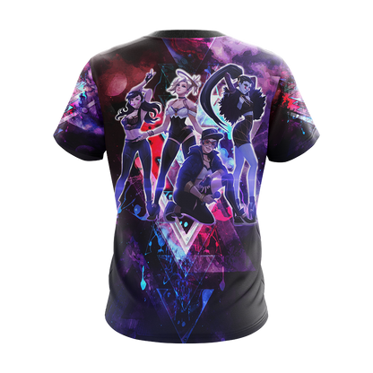 K/DA Band x Overwatch Female Characters Unisex 3D T-shirt   