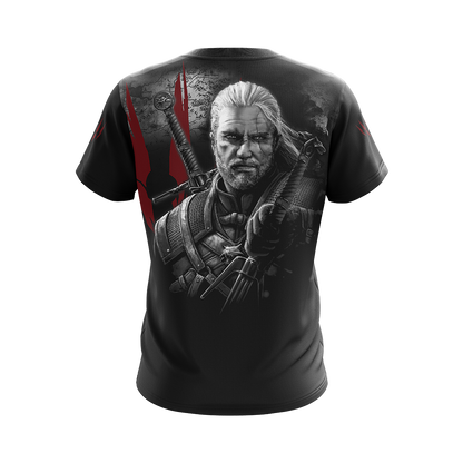 The Witcher - Geralt: "Evil Is Evil" Unisex 3D T-shirt Zip Hoodie   