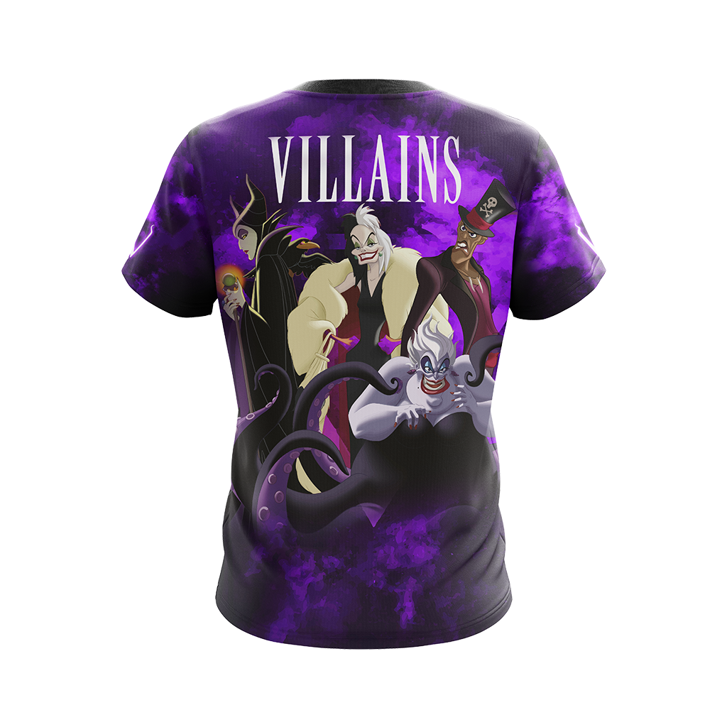 Disney Vilains Unisex 3D T-shirt   