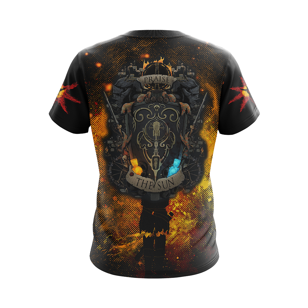 Dark Souls - Praise The Sun, Solaire of Astora Unisex 3D T-shirt   