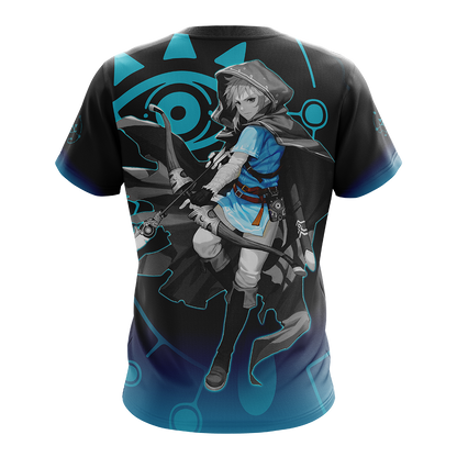 Link The Legend of Zelda All Over Print T-shirt Zip Hoodie Pullover Hoodie   