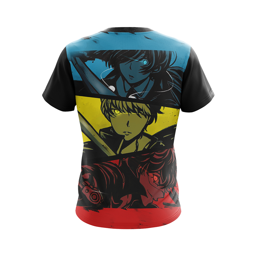 Persona 3, 4, 5 Protagonists Unisex 3D T-shirt   