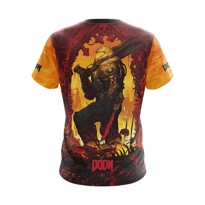 Doom ( Video Game ) New Unisex 3D T-shirt   