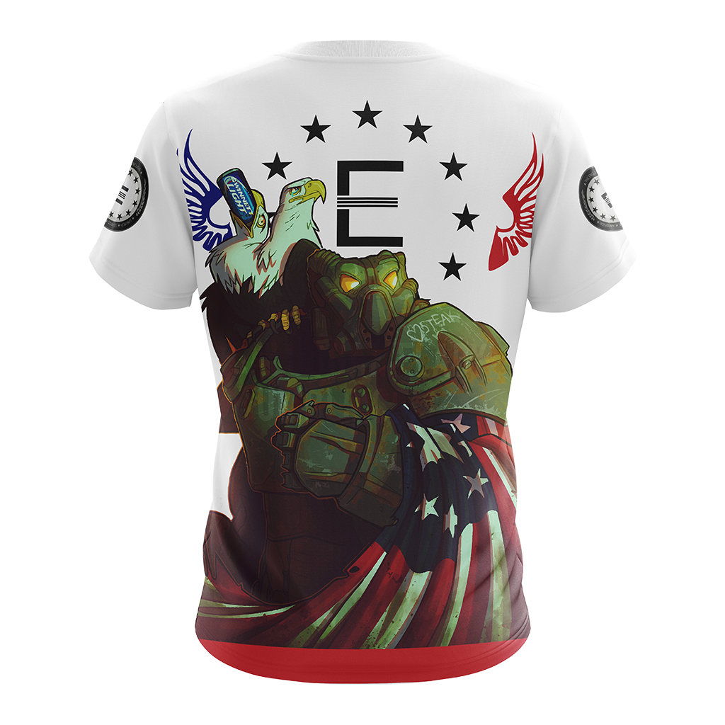 Fallout - Enclave Flag Unisex 3D T-shirt   