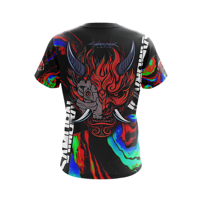 Cyberpunk 2077 - Samurai logo Unisex 3D T-shirt   