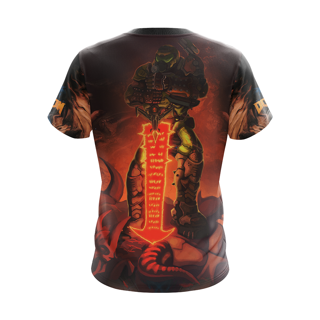 Doom ( Video Game ) Unisex 3D T-shirt   