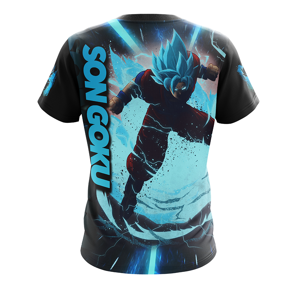 Dragon Ball Son Goku All Over Print T-shirt Zip Hoodie Pullover Hoodie   