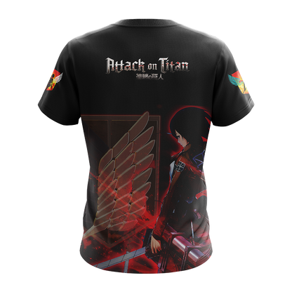 The World Is Cruel and Also Very Beautiful Mikasa Attack On Titan Anime T-shirt Zip Hoodie Pullover Hoodie   