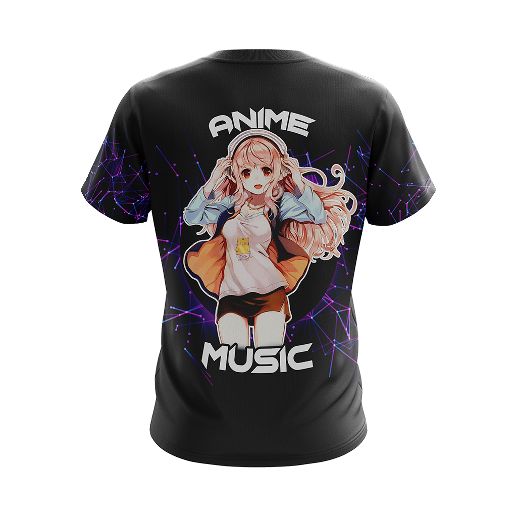 Just a girl who loves anime and music T-shirt Zip Hoodie Pullover Hoodie   