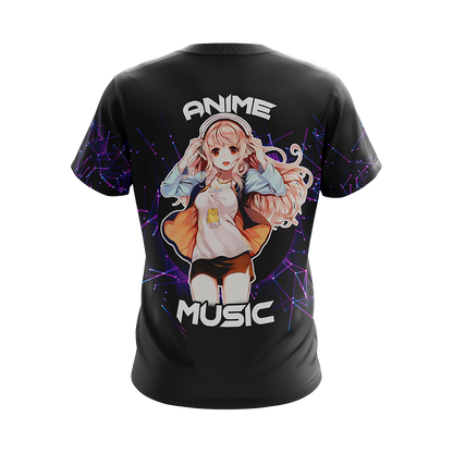 Just a girl who loves anime and music T-shirt Zip Hoodie Pullover Hoodie   