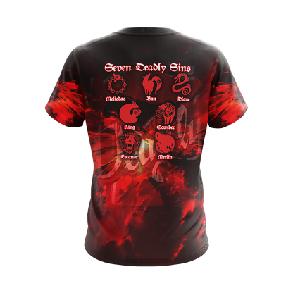 The Seven Deadly Sins Unisex 3D T-shirt   