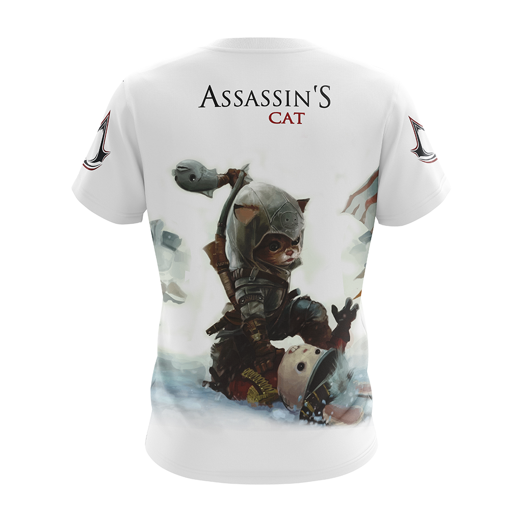 Assassin's Creed III-IV Cat Unisex 3D T-shirt   